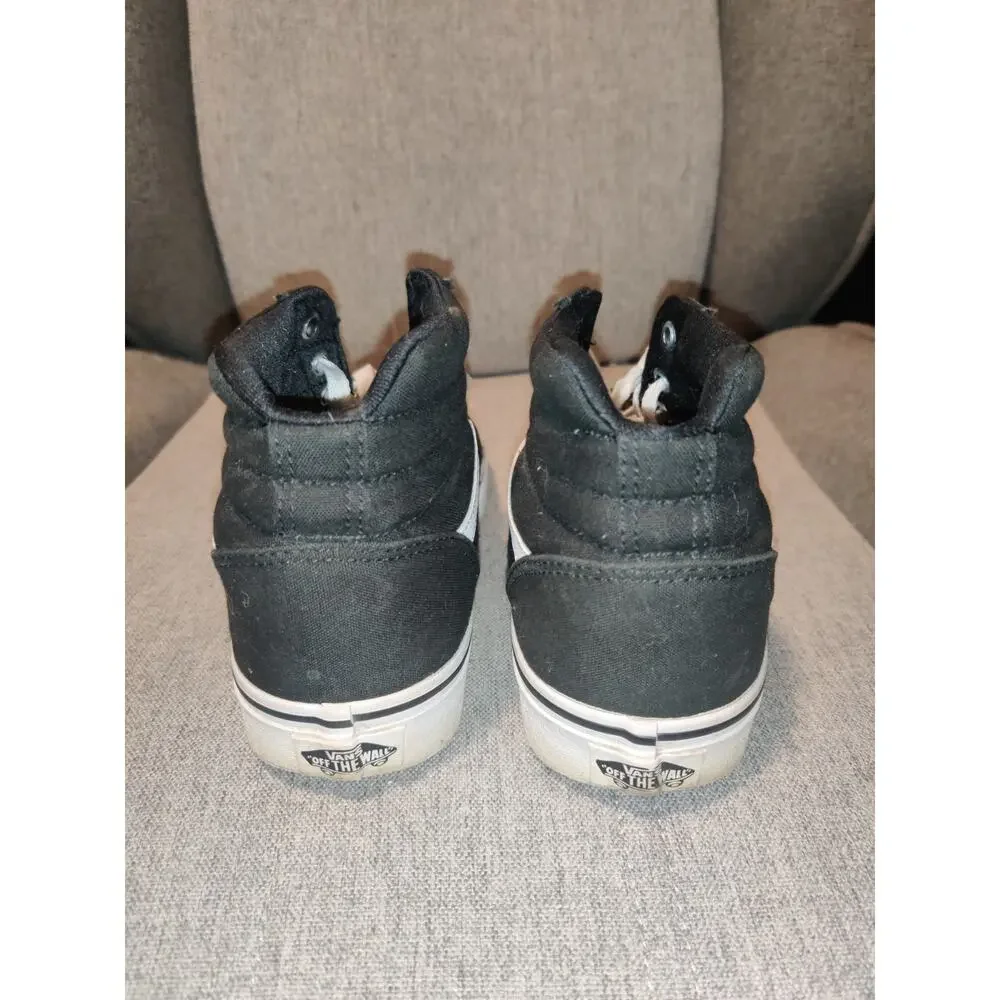 Women's Size 8.5 - VANS Sk8- BLACK/WHITE - EXCELLENT CONDITION